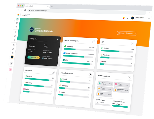 Plataforma de comunicación empresarial AutomatizadoVIP